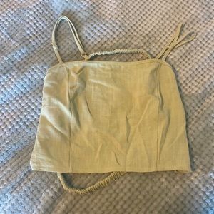 green pacsun open back tank top